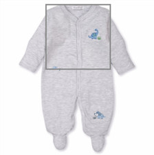 Kissy Kissy Happy Saurus Stripe Footie newborn New with Tags