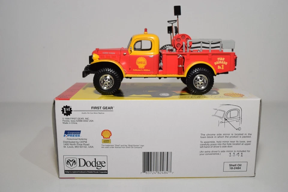 B12 FIRST GEAR 1:30 18-2484 DODGE POWER WAGON BRUSH UNIT SHELL VNMIB - Image 2 of 4