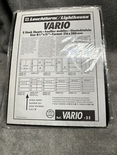 LIGHTHOUSE VARIO 3 POCKET CLEAR STOCK SHEETS - 3S