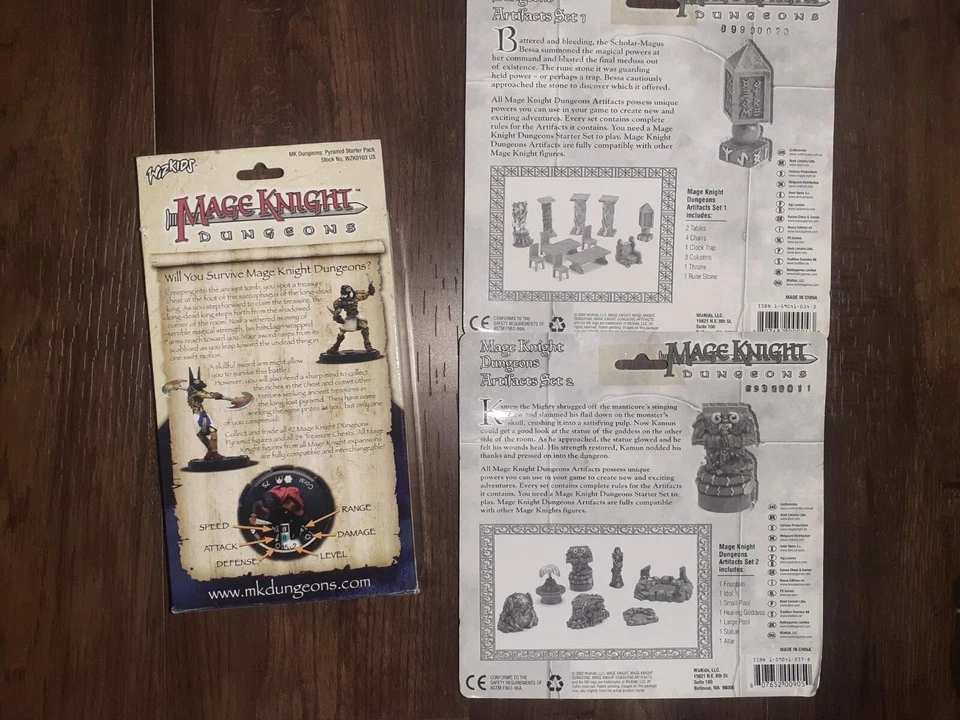 Lote de inicio Mage Knight - DnD - HeroClix - Pirámide mazmorra Mage Knight - Sellado Foto 3 de 4