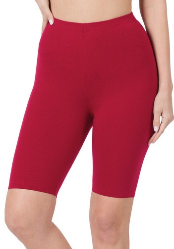 1X 2X 3X Bermuda Bike Shorts Soft Stretch Cotton Microfiber Leggings Gym Yoga - Picture 36 of 54