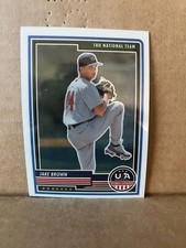 Jake Brown 2023 Panini Stars & Stripes USA Baseball Optichrome Base Card
