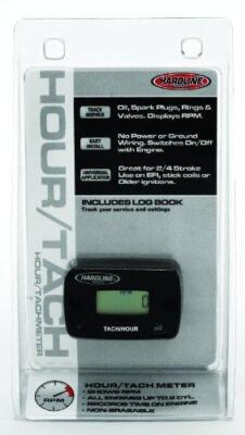 Hardline Products HR-8061-2 Hour Meter/Tachometer for up to 2-Cylinder