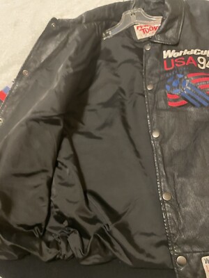 Vintage Rare** 1994 World Cup USA Soccer Leather Jacket Vintage Rare** 1994 World Cup USA Soccer Leather Jacket