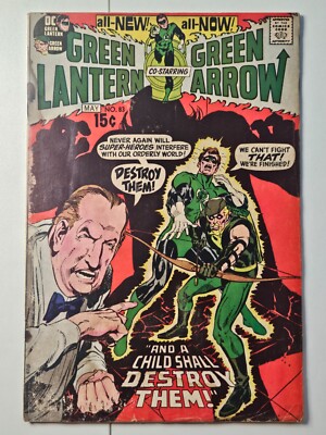 GREEN LANTERN & GREEN ARROW #83 (1971) Neal Adams Cover & Art DC Comics