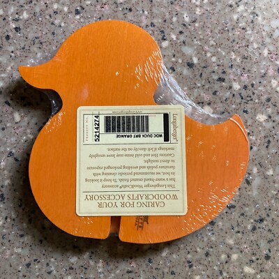 Longaberger Woodcrafts 3D  Duck- Burnt Orange-New