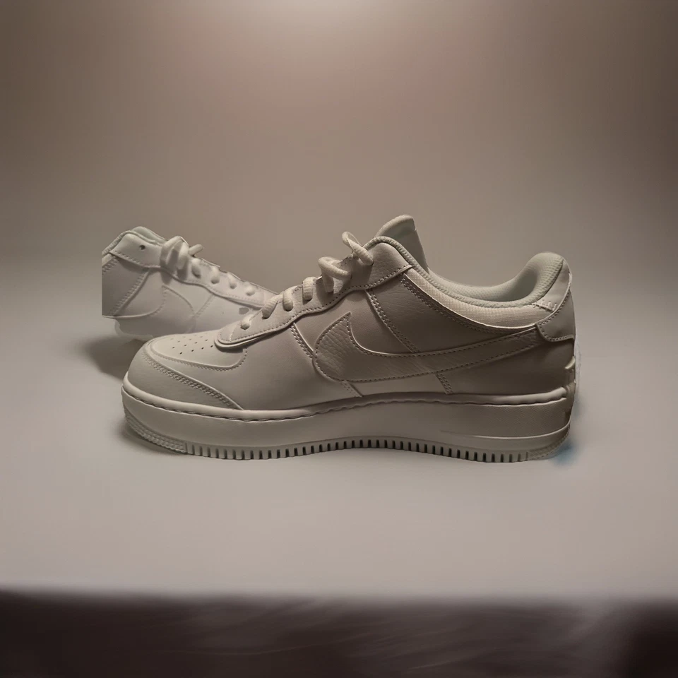 Nike Air Force 1 Low Shadow Triple Blanco CI0919-100 talla 12W/10.5M Sin caja. ¡Nuevo! Foto 3 de 4