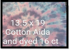 Dyed and True: Cross Stitch Fabric 16 ct | 13.5 x 19" | Cosmic Cotton Candy