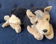 FAO Schwarz Realistic German Shepherd Dog 22" Plush Stuffed Animal Toy AWESOME,