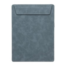 A4 Letter Size PU Leather Clipboard, 9"x12" Magnetic Padfolio, Blue