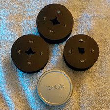 Kodak Standard 8mm Black  White Movie Camera Film Reels/Spools w/ Metal Can