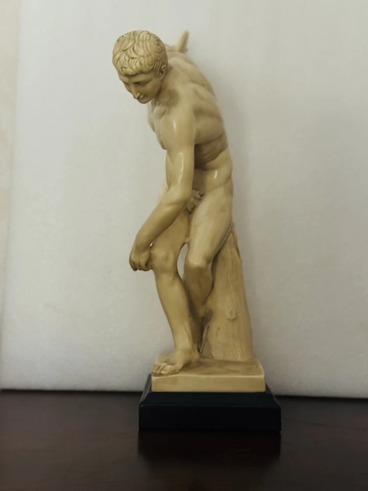 RUGGERI Estampada 11.5" De Colección Discobolus of Myron Estatuilla Lanzador de Disco GRANDE Foto 4 de 4