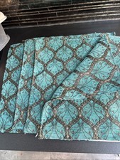 ELEGANT TURKISH/MOROCCAN CUSHION COVERS turquoise/gold ottoman design 42cm X 4