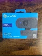 JLAB Go Cam (1080 HD) Wired USB-A Clip-On Webcam for PC/MAC/Chromebook - Black