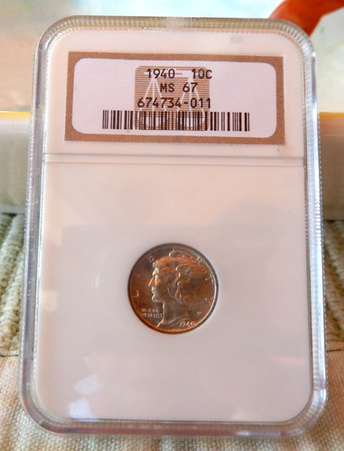 NGC - Mercury Dime - 10c - 1940 - MS-67