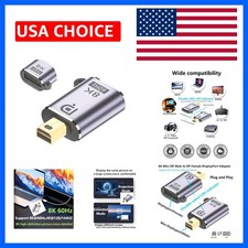 Mini DP to DP Adapter Mini DisplayPort 1.4 Adapter 8K 60Hzr  Mini DP Male to...