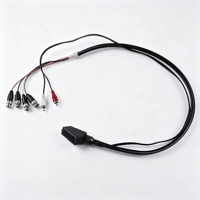 Female RGB SCART to 4 BNC + Audio Cable for Sony PVM Genesis SNES Neo Geo Saturn