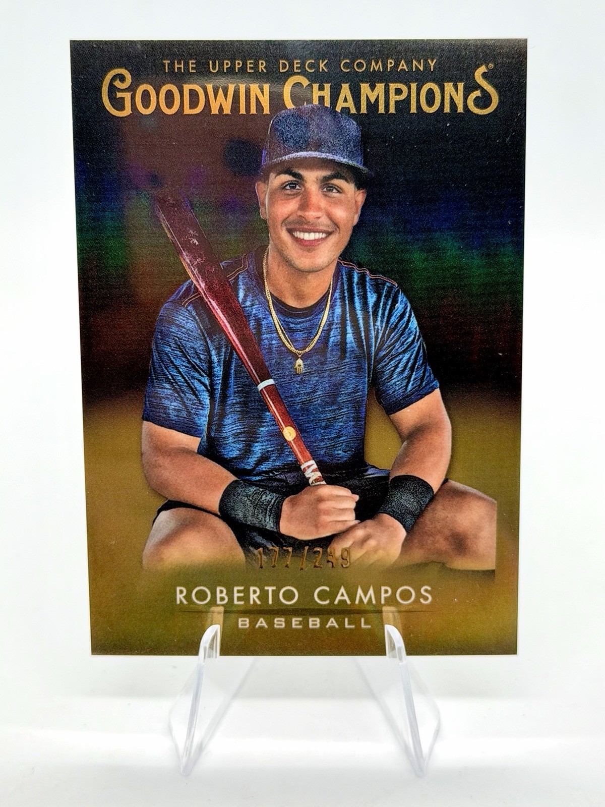 Roberto Campos 2021 UD Goodwin Champions Platinum Black Gold /249 #27
