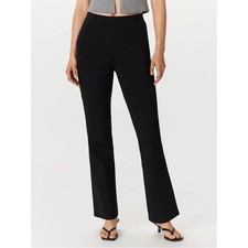 NEW Quince Ultra Stretch Ponte Bootcut Pants Womens Small Petite Work Black