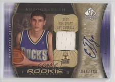 2005 SP Authentic Rookie Authentics Limited Jersey /100 Ersan Ilyasova Auto nd3