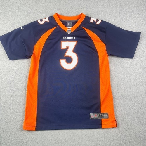Nike NFL Denver Broncos Russell Wilson #3 Youth XL Jersey On Field