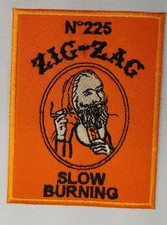 Parche de combustión lenta Zig Zag #225 estilo vintage logotipo de fumar bordado