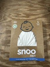 Happiest Baby Snoo Sack Size Large 4-6 Months Sleep Swaddle Ivory Never Used