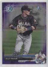 2017 Bowman Draft Chrome Purple Refractor 96/250 Riley Mahan #BDC-132 s3g