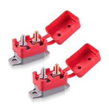 2 PCS DC 12V - 24V 50Amp Automatic Reset Circuit Breaker for Car, ATV, RV, Sh...