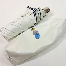 POLO RALPH LAUREN Bear All-Weather UV Folding Umbrella Compact White sun rain