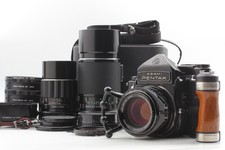  N MINT w/ Grip Case Pentax 6x7 TTL  SMC T 105mm 200mm 300mm Lens From JAPAN