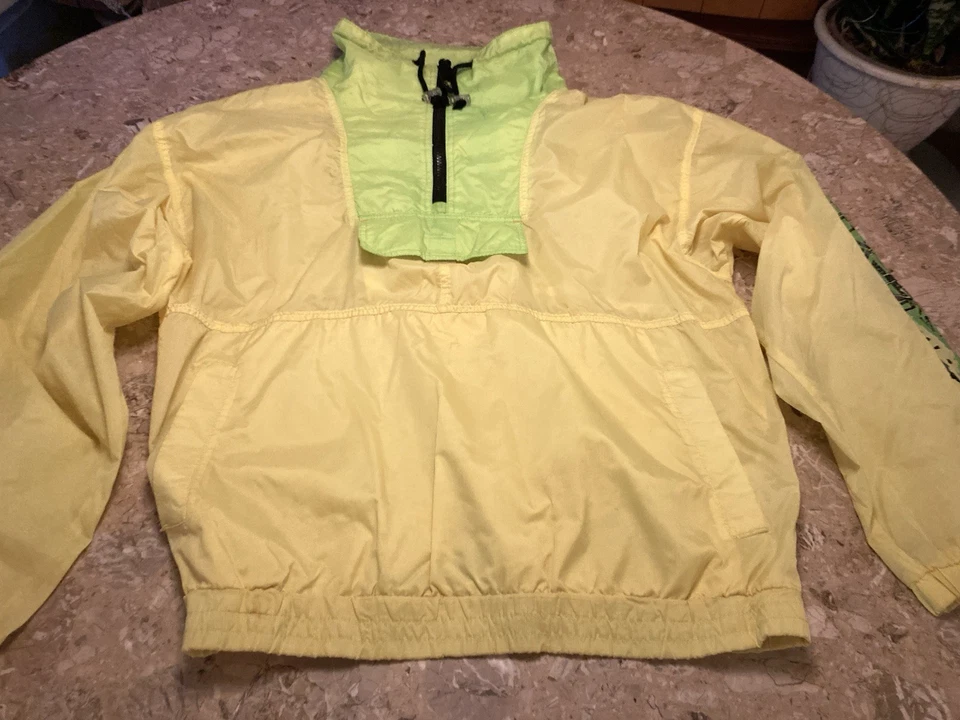 Vintage 90s OP Ocean Pacific Opac Neon Colorblock Windbreaker Jacket Sz Large - Image 2 of 4