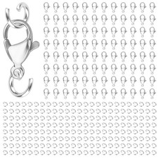 300pcs Stainless Steel Lobster Claw Clasps for 12mm x 6mm,