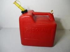 PRE BAN CHILTON 5 1/4 GALLON GAL VENTED GAS CAN EASY POUR SPOUT FUEL JUG RED P50