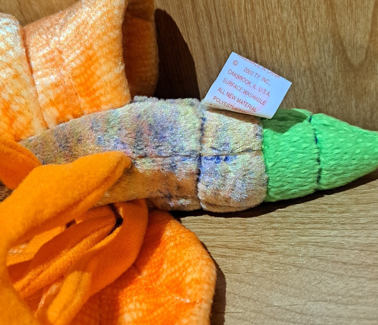 Ty Beanie Baby Glow the Lightening Bug DOB January 4, 2000 MWMT 