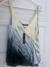 NWT Y2K Boho Gypsy 05 Blue Tie-Dye Tank Top H...
