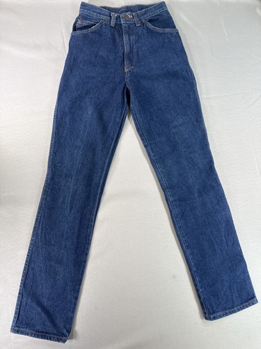 Unbranded High Rise Straight Leg Jeans Womens 8 Blue 100% Cotton Vintage Denim