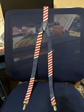 USA American Flag Kids Suspenders Elastic Adjustable Stars and Stripes