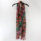 Sheer Multicolor Chevron Pattern Scarf 34"x72" — photo 2