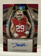 2023 Select Talanoa Hufanga Silver Prizm Auto Autograph #SELS-THU 49ers