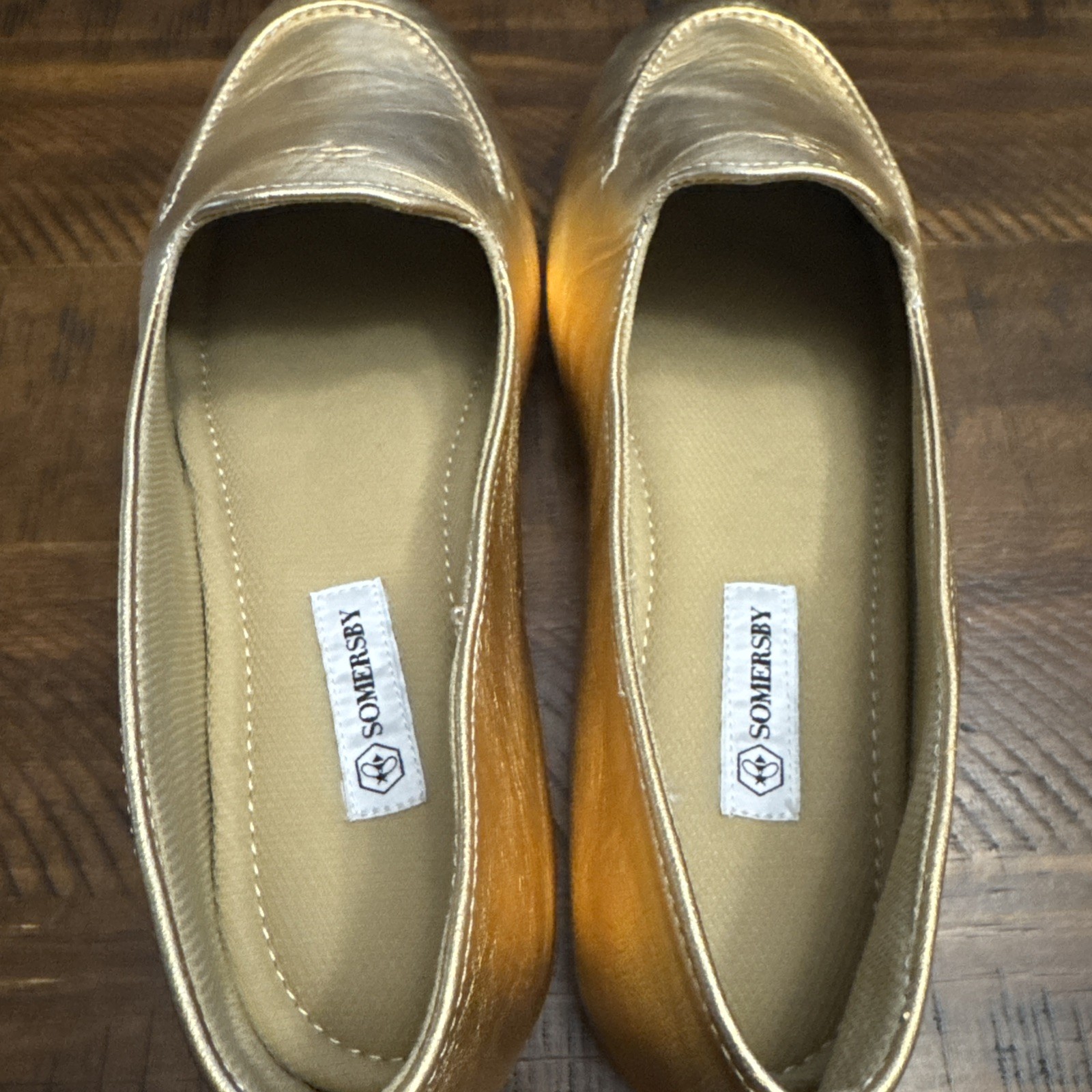 PANTOFOLA D’ORO SOMERSBY PANTOFOLE DA INTERNO DONNA ZAMORA COMODE IN PELLE ORO