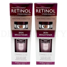 Skincare Cosmetics Retinol Vitamin Enriched Skin Brightener 1oz Lot of 2