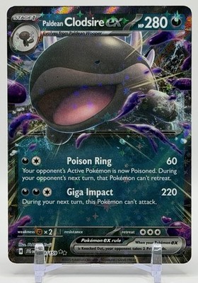 Pokémon Paldean Clodsire ex 094/159 SV09: Journey Together Double Rare Holo