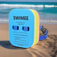 SWIMEE Back Float Adjustable 3 Layers Swim Belt For Kids Under 60 lbs