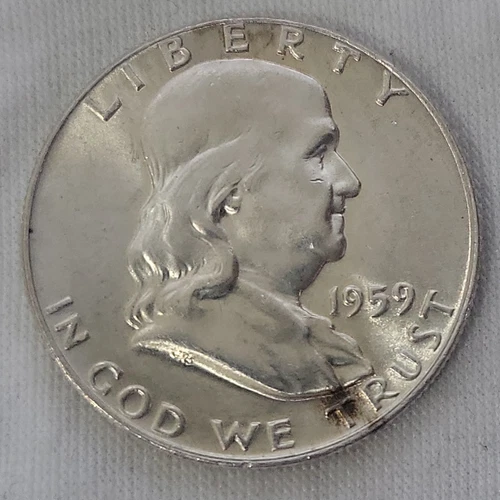1959 Franklin Half Dollar FBL in BU Condition