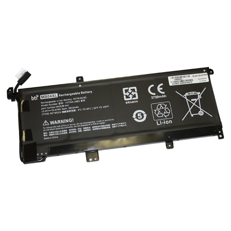 BTI HSTNN-UB6X compatible 55.67Wh 4-cell battery for HP ENVY X360 CONVERTIBLE 15