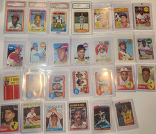 ⚾ MLB 25-card vintage lot ('75 PSA slabs, Ripken RC 4.5, '69 Topps, NolanRyan⚾