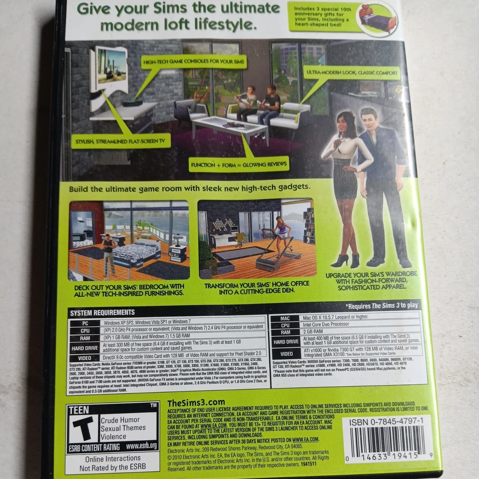 Sims 3: High-End Loft Stuff (Windows/Mac, 2010) - Image 2 of 2