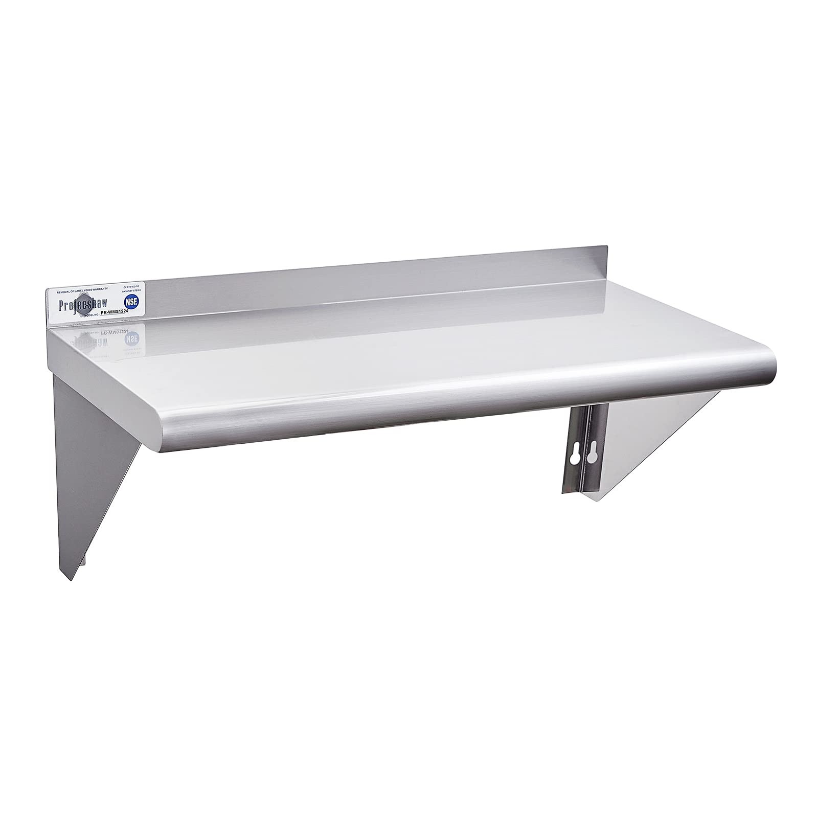 Stainless Steel Shelf 18” x 36”, 350 lb Commercial Shelves Wall Mounted Metal
