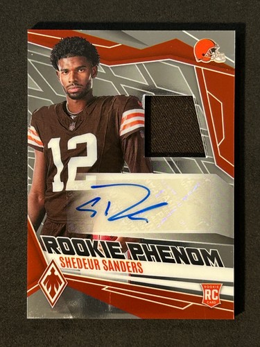 2025 Panini Phoenix Shedeur Sanders RPA RC #RPJ-SSS Silver /249 Patch Auto